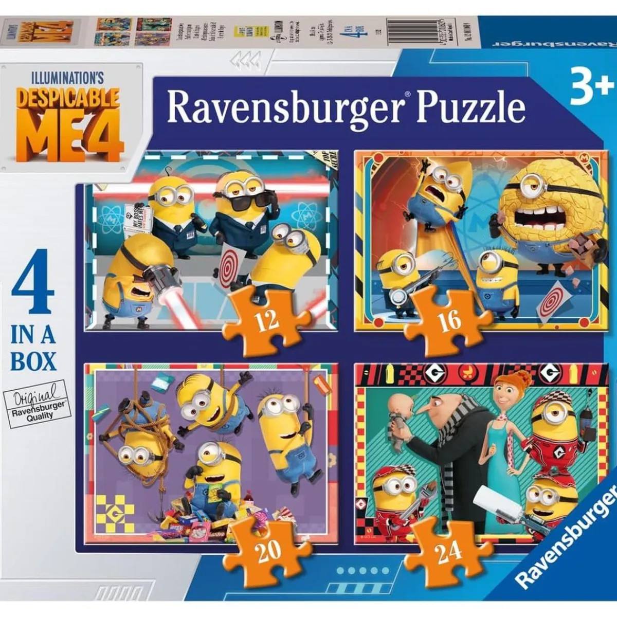 RAVENSBURGER Juegos Y Puzzles*- Gru - Puzzle 4 in a box Mi Villano Favorito 4