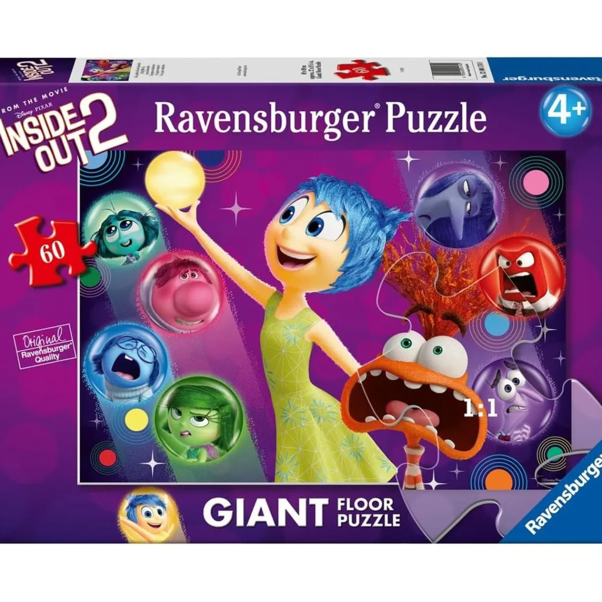 RAVENSBURGER IBÉRICA Juegos Y Puzzles*Ravensburger - Inside Out 2 - Puzzle 60 piezas gigante