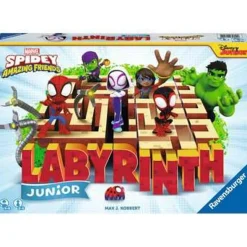 FUNKO UK LIMITED Friki Zone|Juegos Y Puzzles*Ravensburger - Juego de mesa Junior Labyrinth Spidey & Friends ㅤ