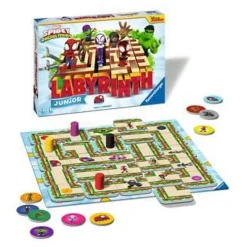 FUNKO UK LIMITED Friki Zone|Juegos Y Puzzles*Ravensburger - Juego de mesa Junior Labyrinth Spidey & Friends ㅤ