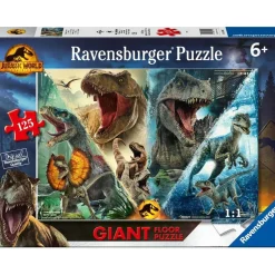 KIDS EUROSWAN S.L. Juegos Y Puzzles*Ravensburger - Jurassic World - Puzzle Jurassic World, colección Giant Suelo, 125 piezas ㅤ