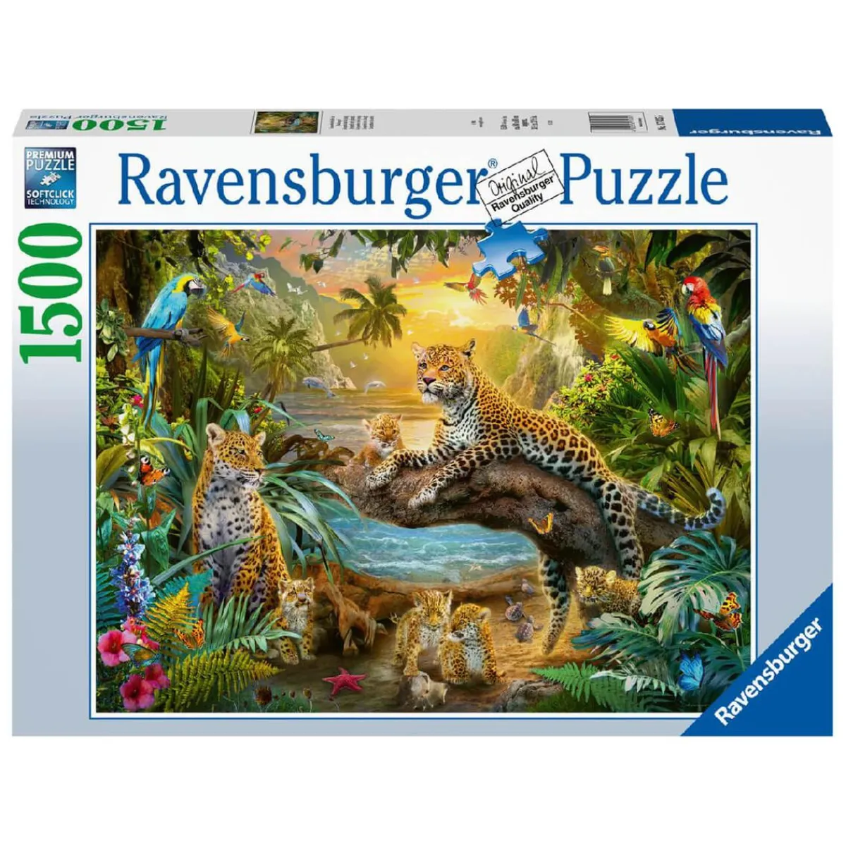 RAVENSBURGER IBÉRICA Juegos Y Puzzles*Ravensburger - Leopardos en la jungla - Puzzle 1500 piezas