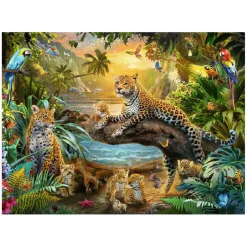 RAVENSBURGER IBÉRICA Juegos Y Puzzles*Ravensburger - Leopardos en la jungla - Puzzle 1500 piezas