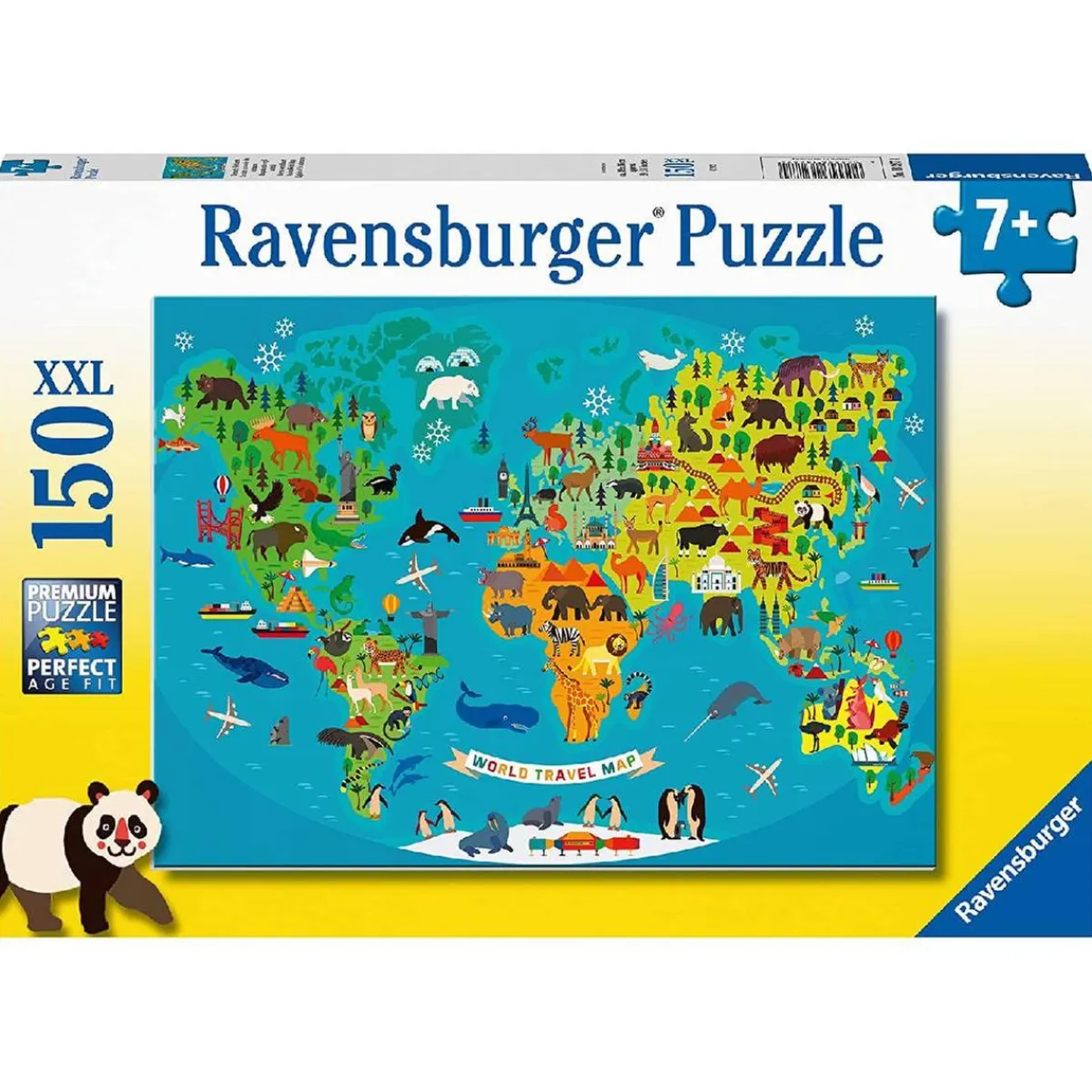 RAVENSBURGER IBÉRICA Juegos Y Puzzles*Ravensburger - Mapa de los animales - Puzzle 150 piezas XXL