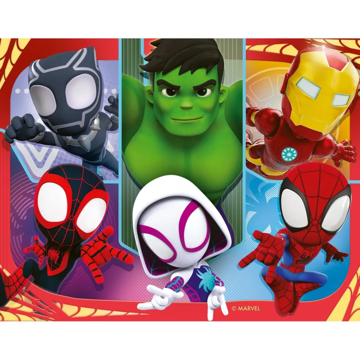 RAVENSBURGER Juegos Y Puzzles*- Marvel Spidey Amazing Friends - Puzzle 4 in a box