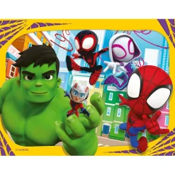RAVENSBURGER Juegos Y Puzzles*- Marvel Spidey Amazing Friends - Puzzle 4 in a box