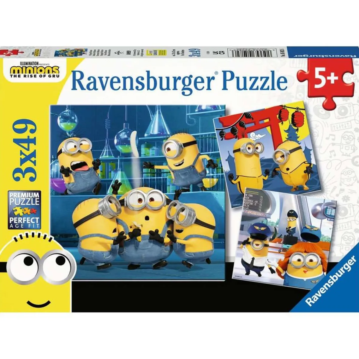 RAVENSBURGER IBÉRICA Juegos Y Puzzles*Ravensburger - Minions - Rompecabezas multicolor de Minions, 3x49 piezas ㅤ