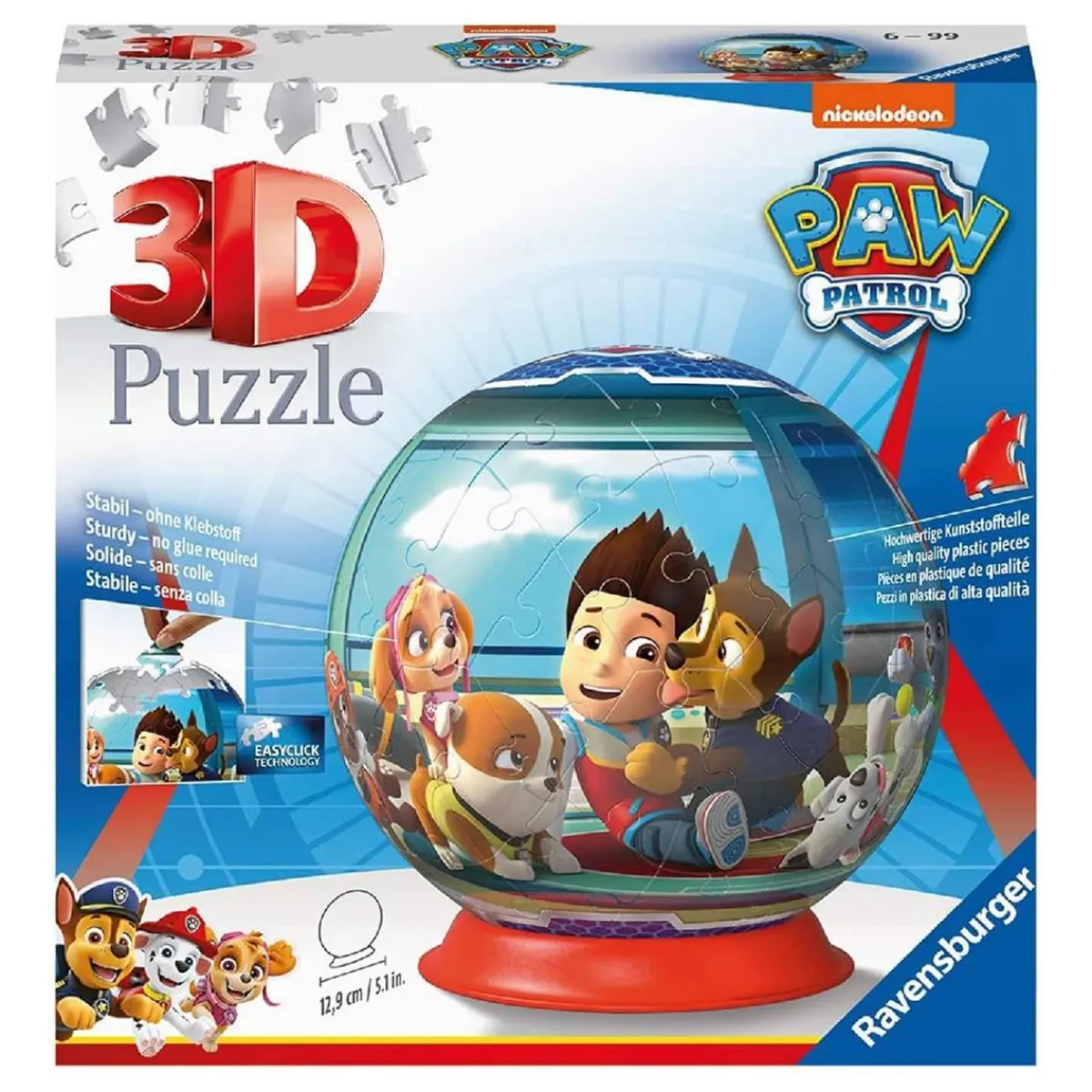 JEUX RAVENSBURGER Juegos Y Puzzles*Ravensburger - Patrulla canina - Puzzle 3D ball