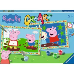 RAVENSBURGER IBÉRICA Arte Y Manualidades*Ravensburger - Peppa Pig - Kit para pintar por números con dos tablas preimpresas y pincel ㅤ