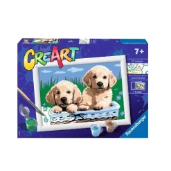 RAVENSBURGER IBÉRICA Arte Y Manualidades*Ravensburger - Pinta 2 perros Retriever CreArt
