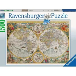 RAVENSBURGER IBÉRICA Juegos Y Puzzles*Ravensburger - Puzzle 1500 piezas Mapa Mundi 1594