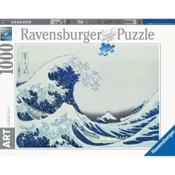 RAVENSBURGER IBÉRICA Juegos Y Puzzles*Ravensburger - Puzzle 1000 piezas Art - Hokusai: Gran Ola Kanagawa