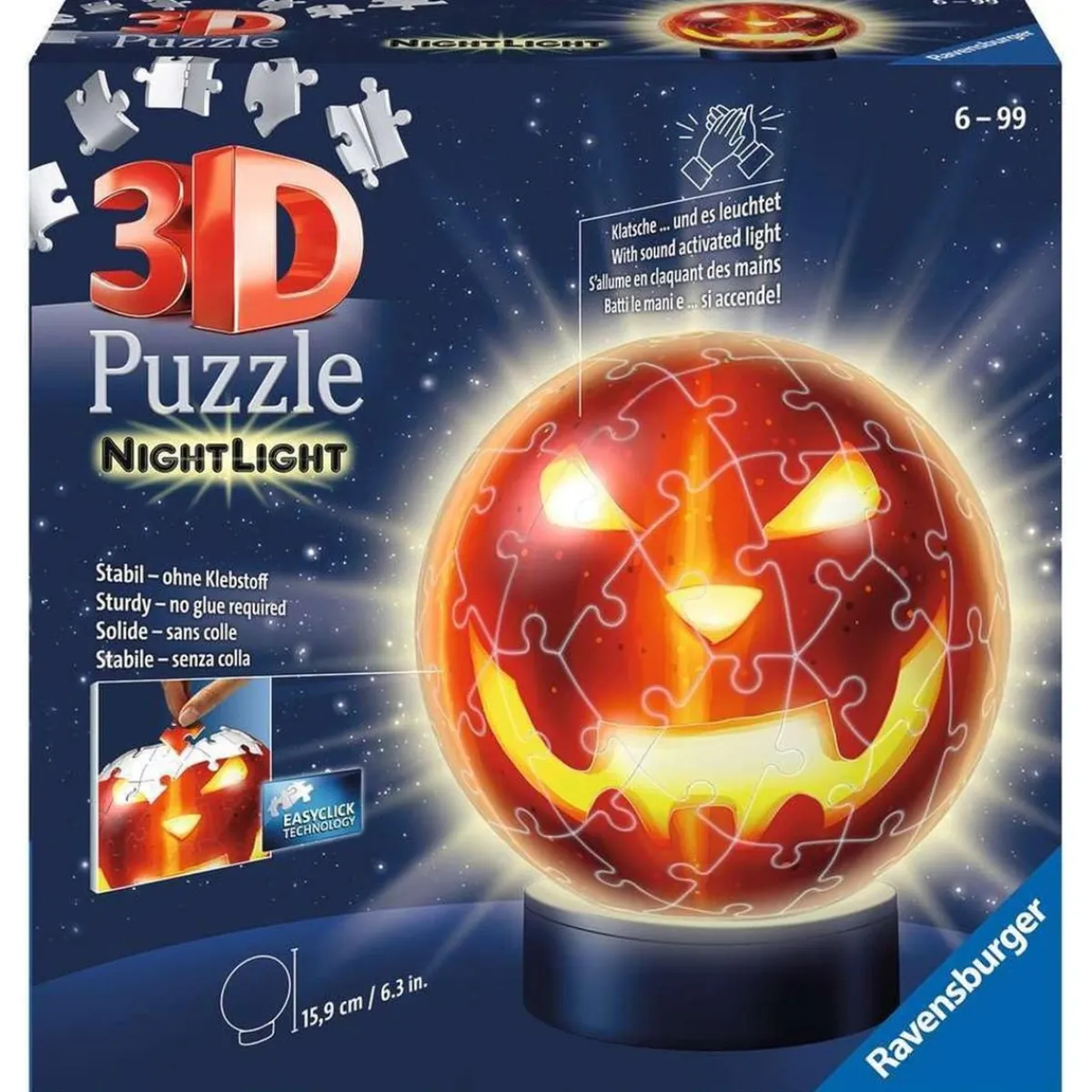 RAVENSBURGER IBÉRICA Juegos Y Puzzles*Ravensburger - Puzzle 3D lámpara calabaza Halloween
