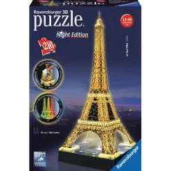 RAVENSBURGER IBÉRICA Juegos Y Puzzles*Ravensburger - Puzzle 3D Torre Eiffel Night Edition