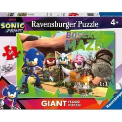 RAVENSBURGER IBÉRICA Juegos Y Puzzles*Ravensburger - Puzzle gigante Sonic, colección 60 piezas suelo ㅤ