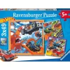 RAVENSBURGER IBÉRICA Juegos Y Puzzles*Ravensburger - Puzzle Hot Wheels, Colección de 3 puzzles de 49 piezas ㅤ