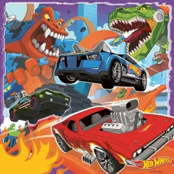 RAVENSBURGER IBÉRICA Juegos Y Puzzles*Ravensburger - Puzzle Hot Wheels, Colección de 3 puzzles de 49 piezas ㅤ