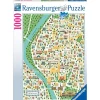 RAVENSBURGER IBÉRICA Juegos Y Puzzles*Ravensburger - Puzzle Mapa Sevilla, 1000 Piezas ㅤ