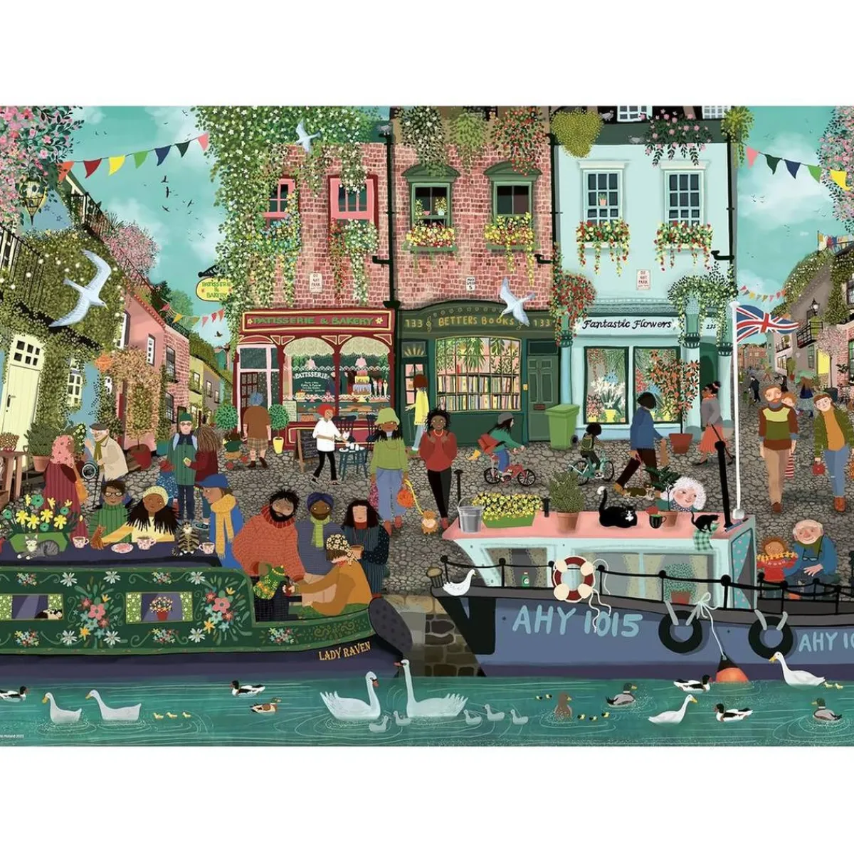 RAVENSBURGER IBÉRICA Juegos Y Puzzles*Ravensburger - Puzzle Paisaje Ribereño 1000 Piezas ㅤ