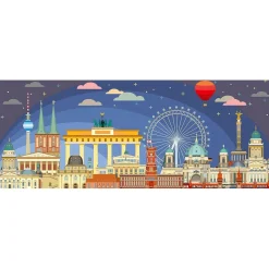 RAVENSBURGER IBÉRICA Juegos Y Puzzles*Ravensburger - Puzzle panorámico Berlin de noche 1000 piezas ㅤ