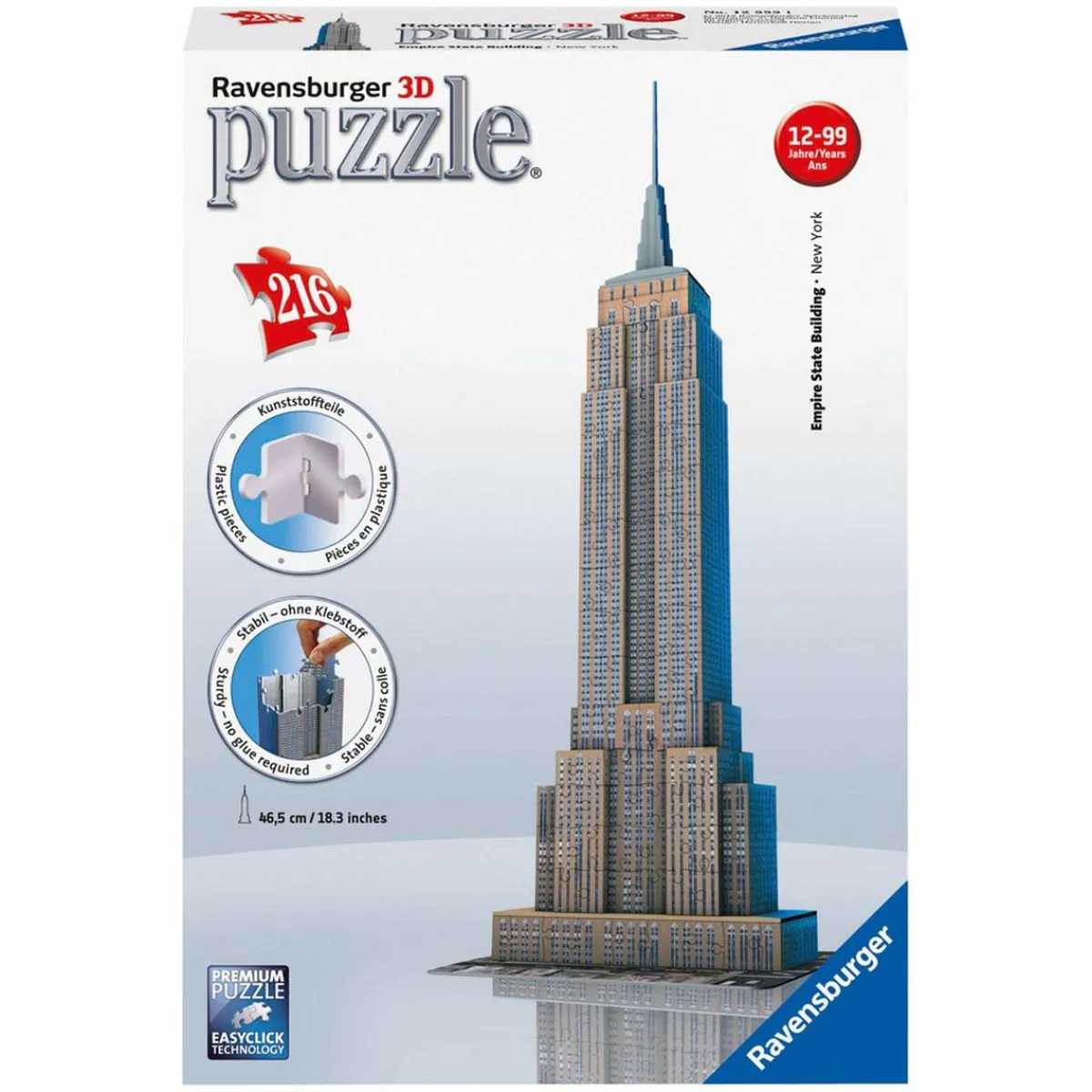 JEUX RAVENSBURGER Juegos Y Puzzles*Ravensburger - Puzzle The Empire State Building 42 cm 216 piezas