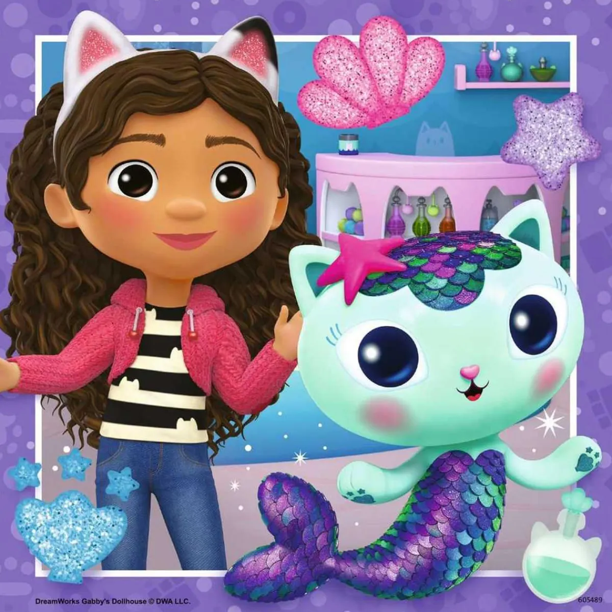 RAVENSBURGER IBÉRICA Juegos Y Puzzles*Ravensburger - Puzzle 3x49 piezas Gabby's Dollhouse, colección multicolor ㅤ