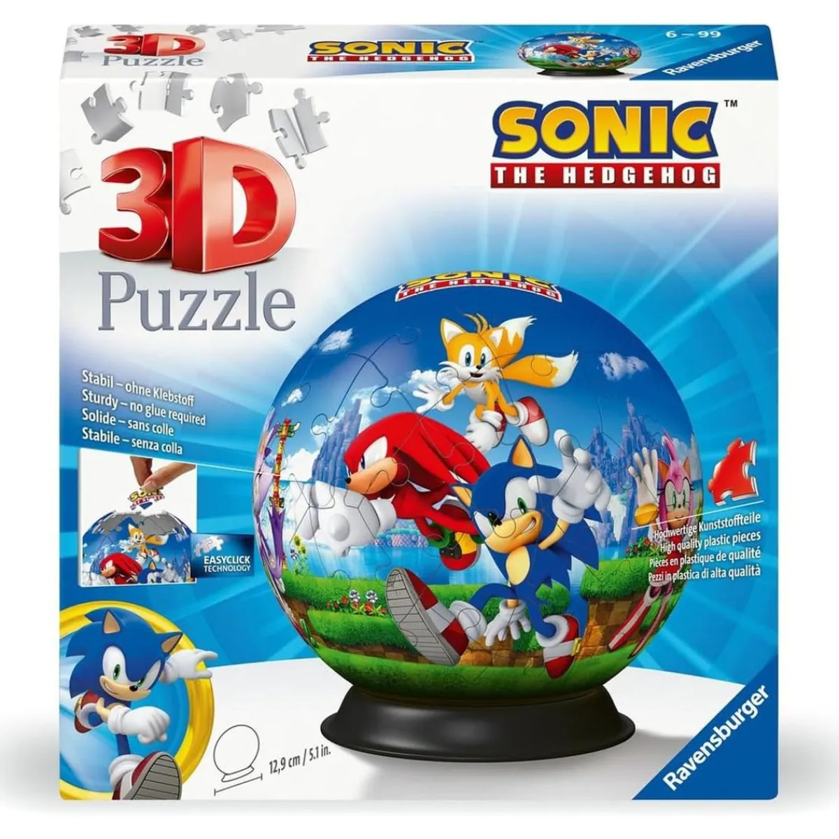 RAVENSBURGER IBÉRICA Juegos Y Puzzles*Ravensburger - Sonic the Hedgehog - Puzzle 3D bola 72 piezas