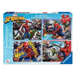 RAVENSBURGER Juegos Y Puzzles*- Spider-Man - Pack Puzzles 4x100 Piezas