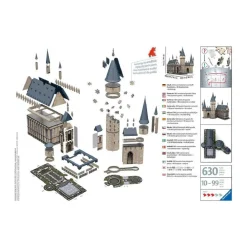 RAVENSBURGER IBÉRICA Juegos Y Puzzles*Ravensburger-Harry Potter-Puzzle 3D El Castillo de Hogwarts