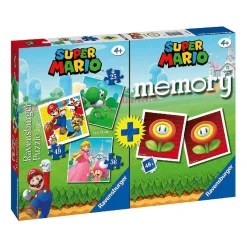 RAVENSBURGER IBÉRICA Friki Zone|Juegos Y Puzzles*Ravensburger-Super Mario-Pack juego de memoria + 3 puzzles