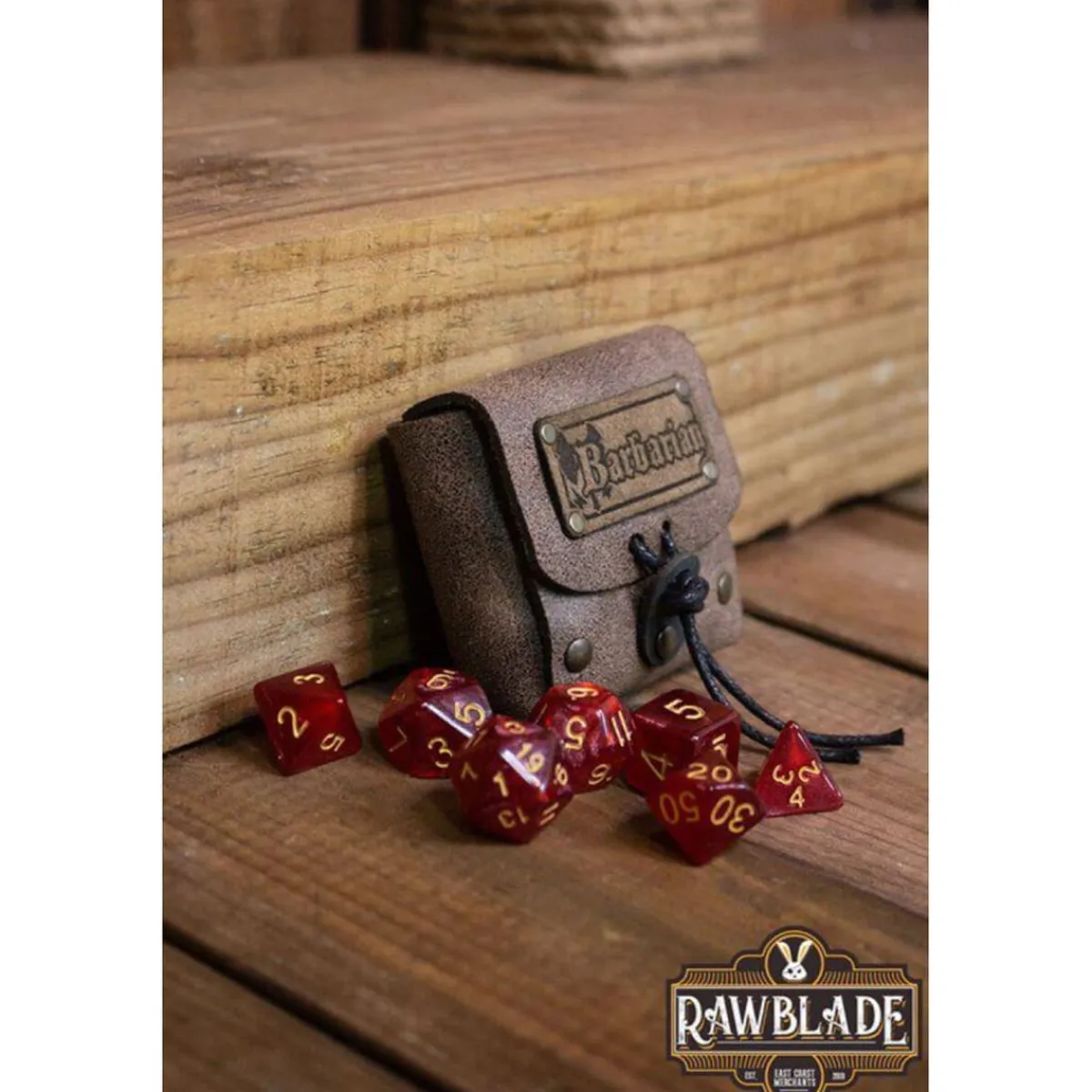 LAST LEVEL Juegos Y Puzzles|Friki Zone*Rawblade - Dados y bolsa de cuero Bárbaro