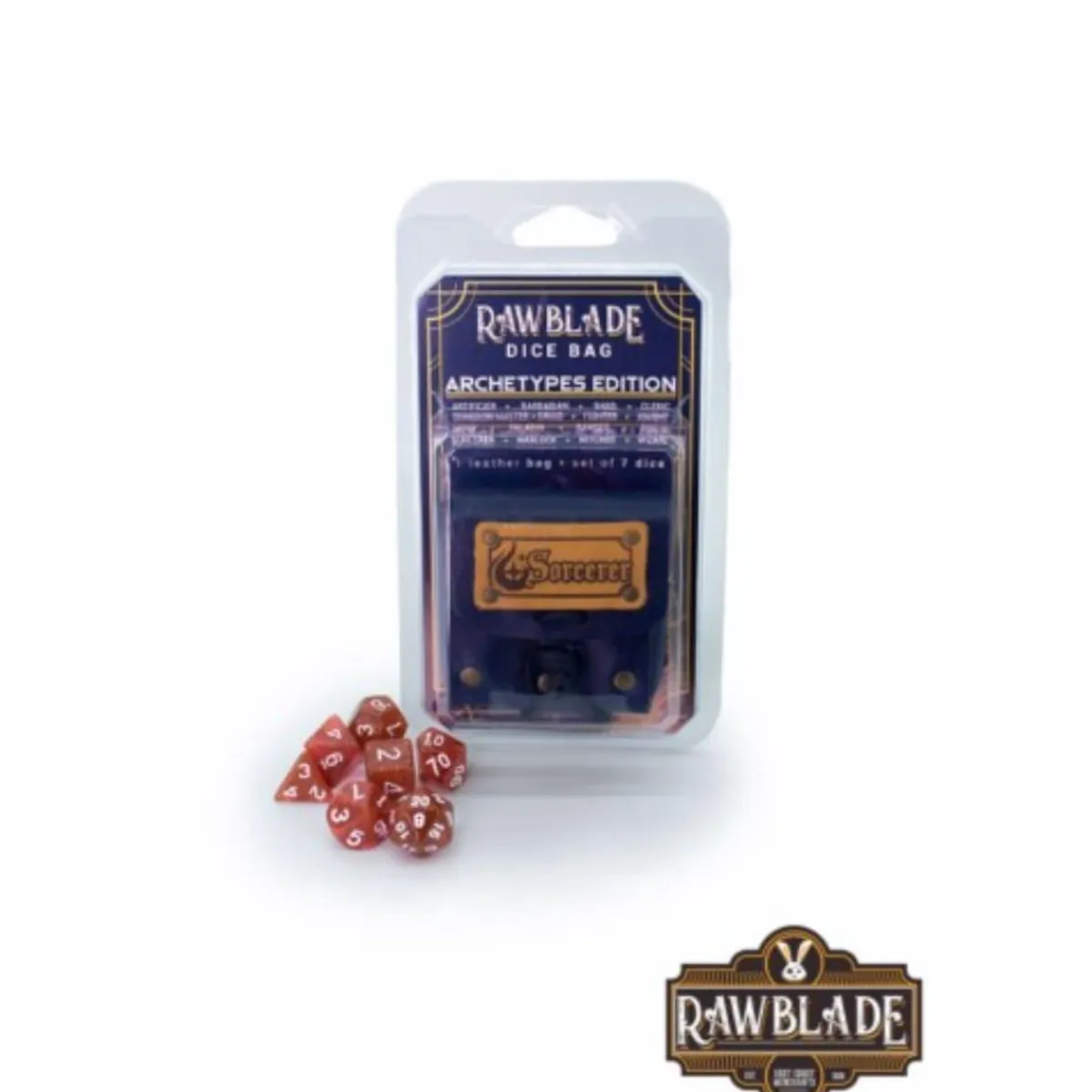 LAST LEVEL Juegos Y Puzzles|Friki Zone*Rawblade - Dados y bolsa de cuero Hechicero