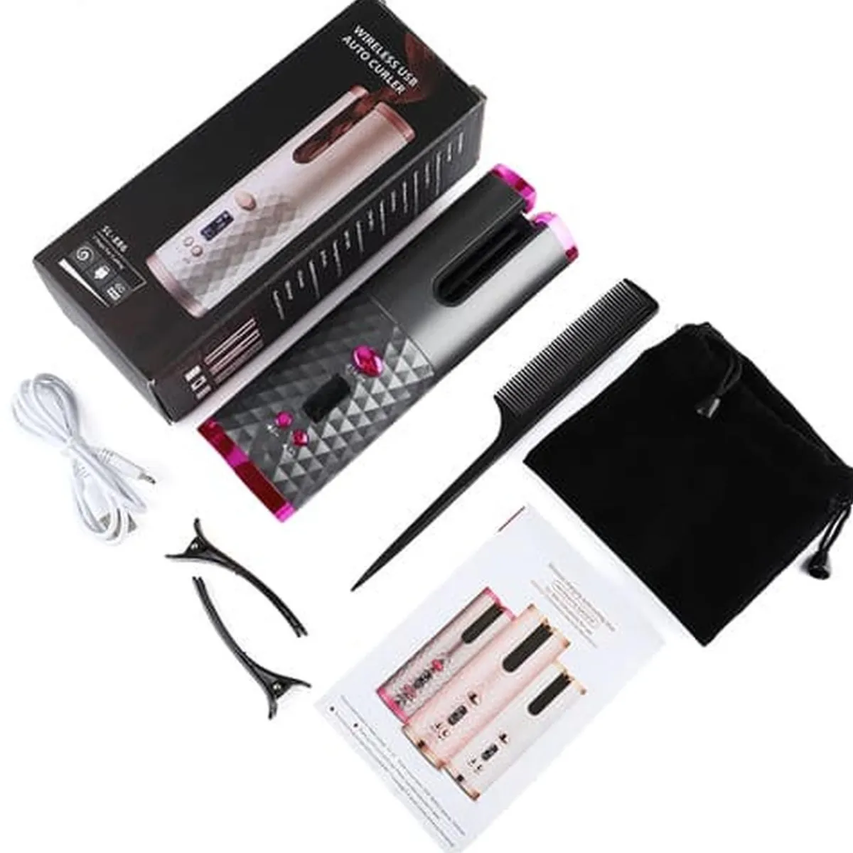 KLACK EUROPE Figuras De Acción*Rizador de pelo Rosa