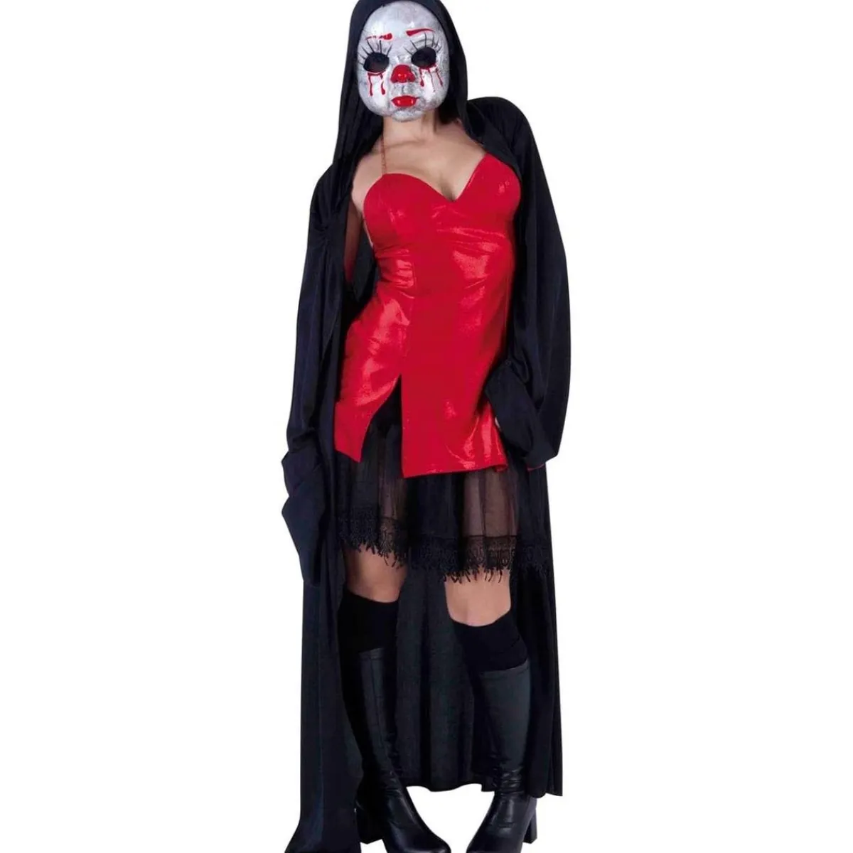 RUBIE'S Disfraces|Halloween*- Disfraz Baby Killer con capa y máscara de payaso ㅤ