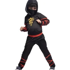 RUBIE'S Disfraces|Halloween*- Disfraz Ninja Glow in Dark 8-10 años (Talla L)
