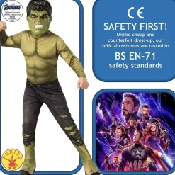 RUBIE'S Disfraces|Halloween*- Hulk - Disfraz de Hulk Classic Endgame Talla M ㅤ