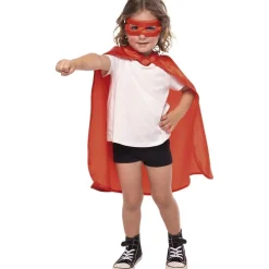 RUBIE'S Halloween|Disfraces*- Set superhéroe capa y antifaz rojo talla M