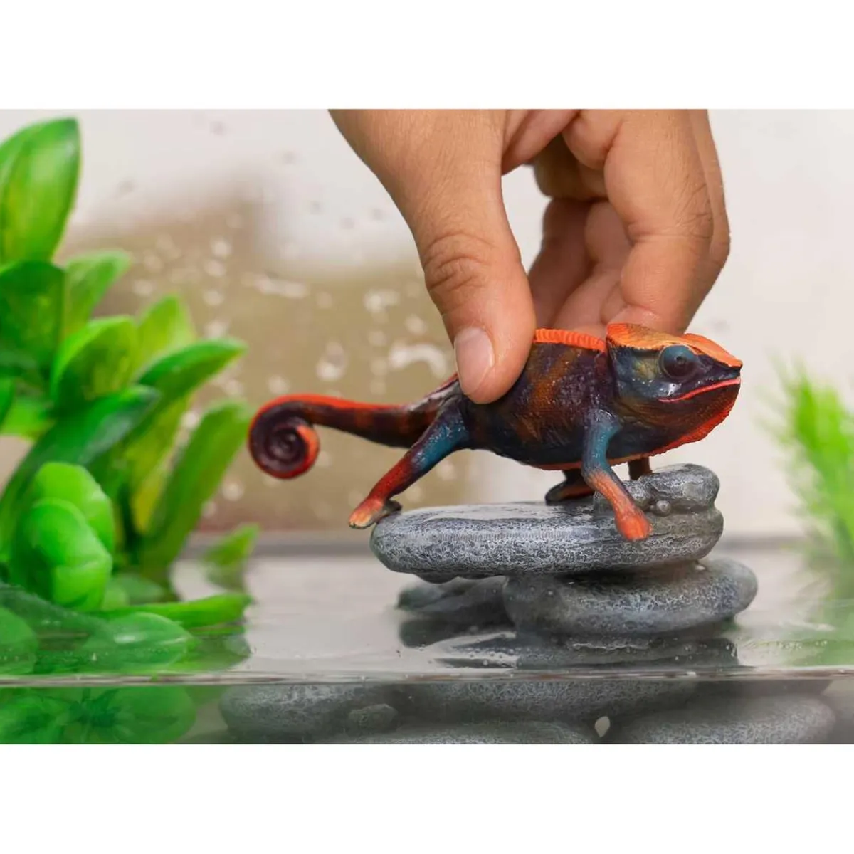 SCHLEICH Coleccionables Y Mini Mundos*- Figura de camaleón vida salvaje para niños ㅤ