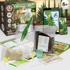 SCIENTIFIC TOYS Steam*Science4you - Kit de terrario con juguetes de dinosaurios y pegatinas jurásicas ㅤ