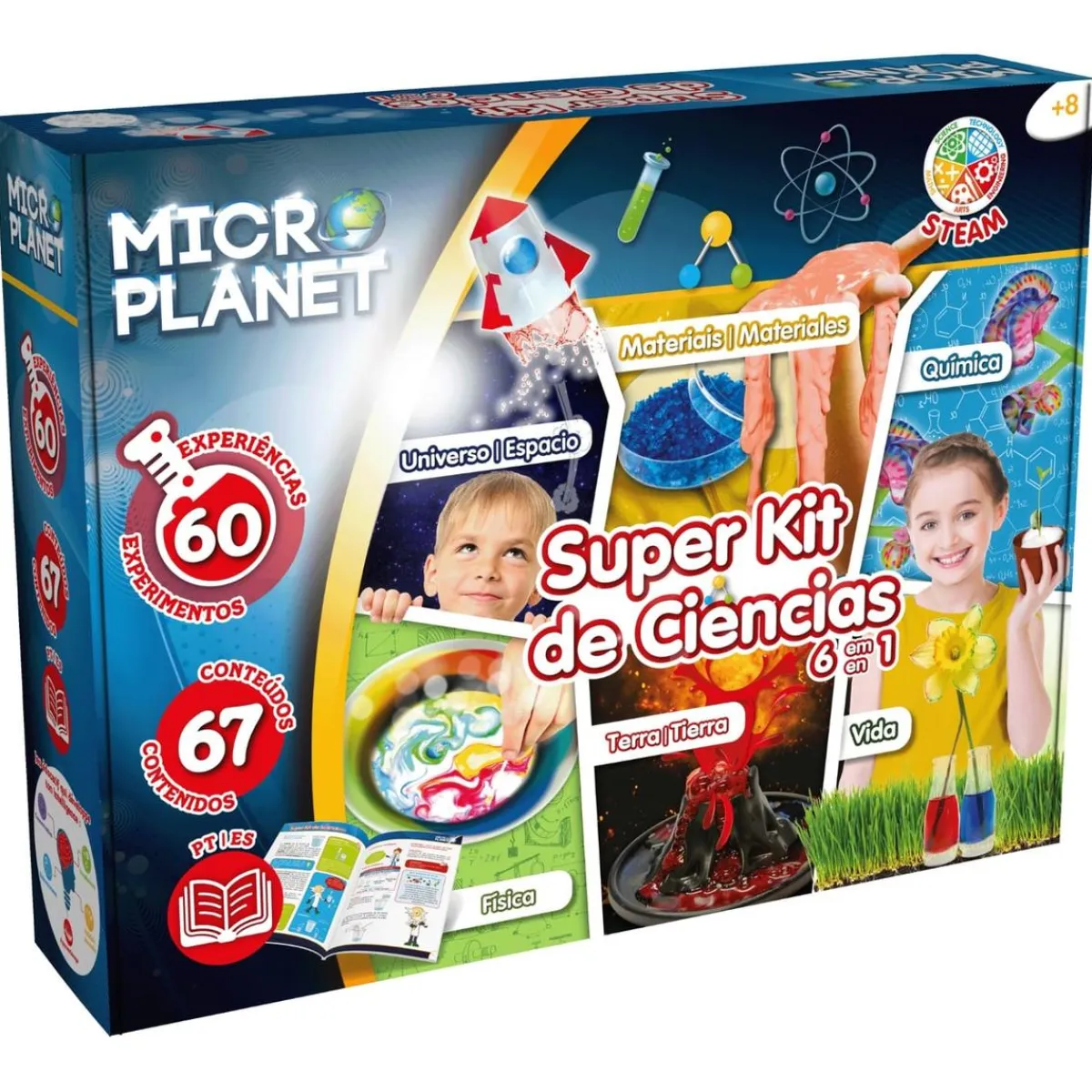 MICRO PLANET Steam*Science4you - Súper kit de ciencias 6 en 1