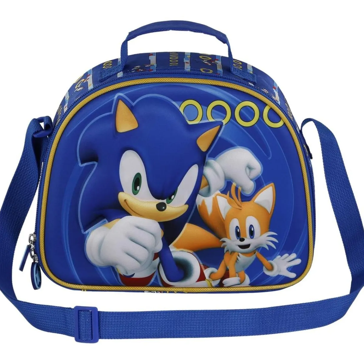 KARACTER MANIA Material Escolar*Sega - Portameriendas 3D Azul Sonic ㅤ