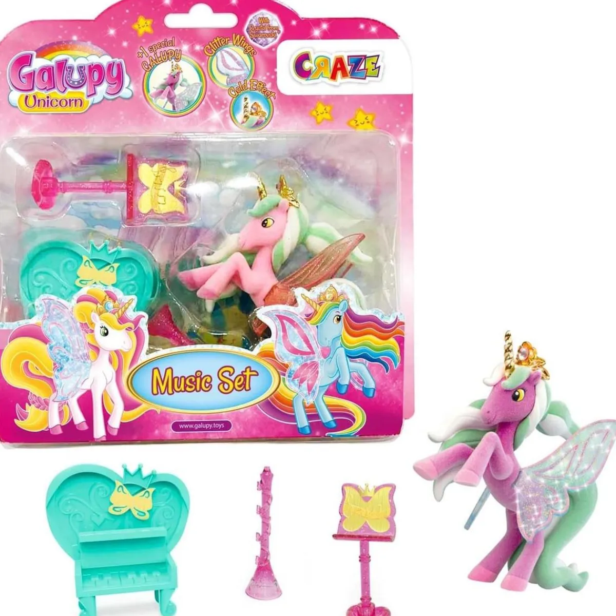 GALUPY Coleccionables Y Mini Mundos*Set de Música Unicornio