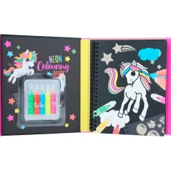 DEPESCHE Estilo De Vida*Set libro de colorear neón Ylvi