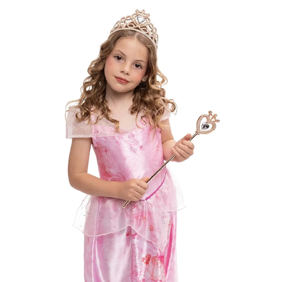 RUBIE'S Disfraces|Halloween*Set Tiara y Varita Princesa Oro