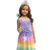 RUBIE'S Disfraces|Halloween*Set Tiara y Varita Princesa Rosa y Plata