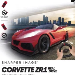 Prenatal Vehículos Y Circuitos*Sharper Image - Coche RC Chevrolet Corvette ZR1 Real Drive