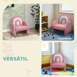 AIYAPLAY Estilo De Vida*Sillón infantil Arcoíris Rosa