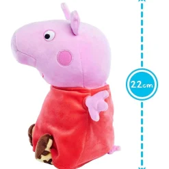 SIMBA TOYS Coleccionables Y Mini Mundos*Simba - Peppa Pig - Peluche con sonido Peppa Pig, suave y agradable, 25-33 cm ㅤ