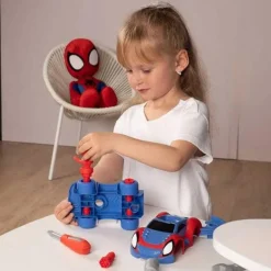 SMOBY Coleccionables Y Mini Mundos*- Maletín de herramientas para construir coche Spidey ㅤ