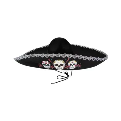 Funidelia Disfraces|Halloween*Sombrero Día de los Muertos hombre